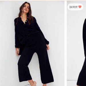NWT Free People Hailee Sweater Set - Black size M